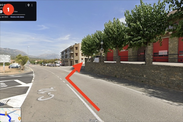 Pas 1 - Just abans d'arribar a Àger